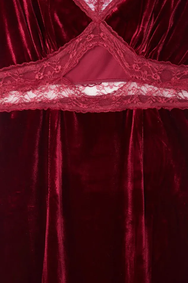 Never Fully Dressed Petite Burgundy Velvet Mimi Dress Petite 8211 Women