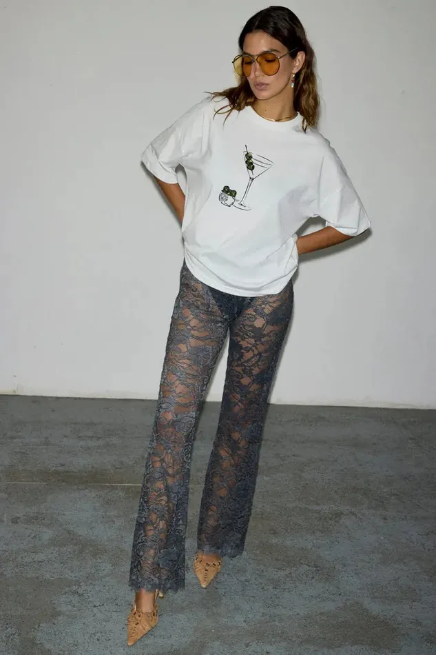 Never Fully Dressed Petite Charcoal Lace Trousers Petite 8211 Women