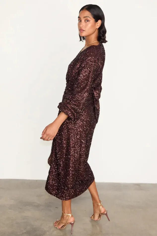 Never Fully Dressed Petite Chocolate Sequin Vienna Dress Petite 8211 Women