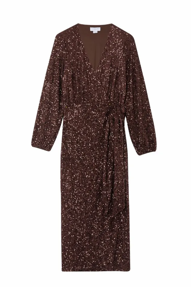 Never Fully Dressed Petite Chocolate Sequin Vienna Dress Petite 8211 Women