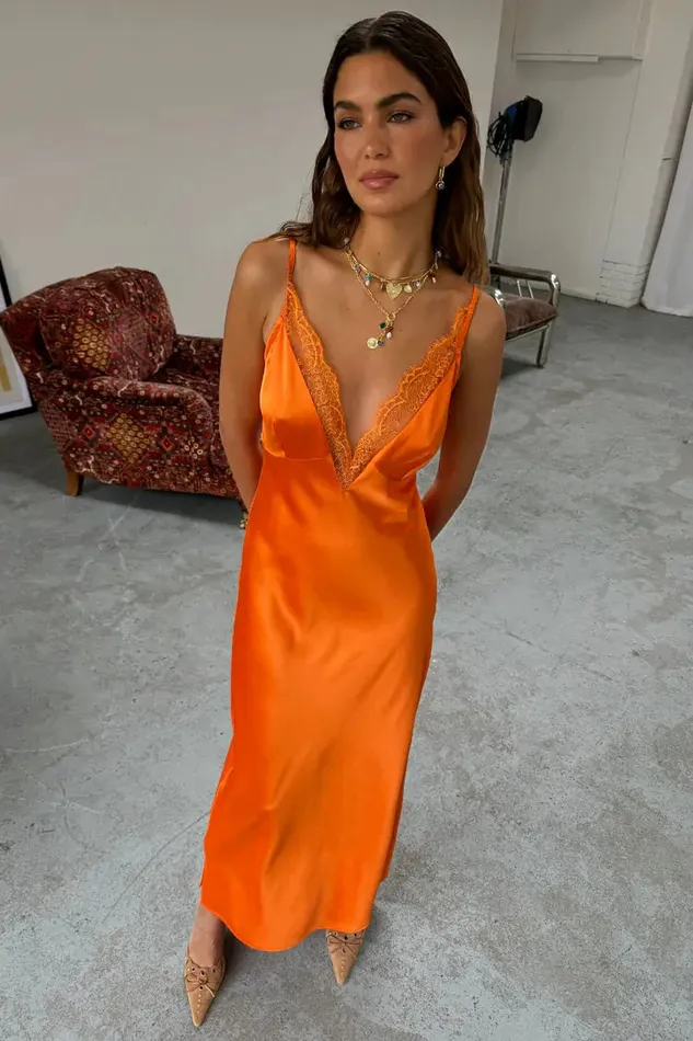 Never Fully Dressed Petite Orange Lily Dress Petite 8211 Women
