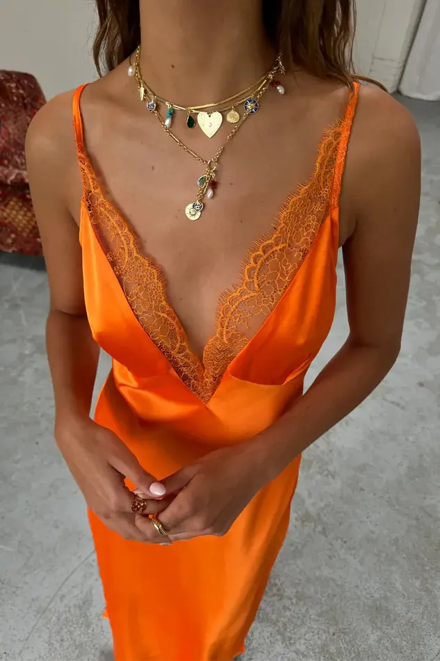 Never Fully Dressed Petite Orange Lily Dress Petite 8211 Women