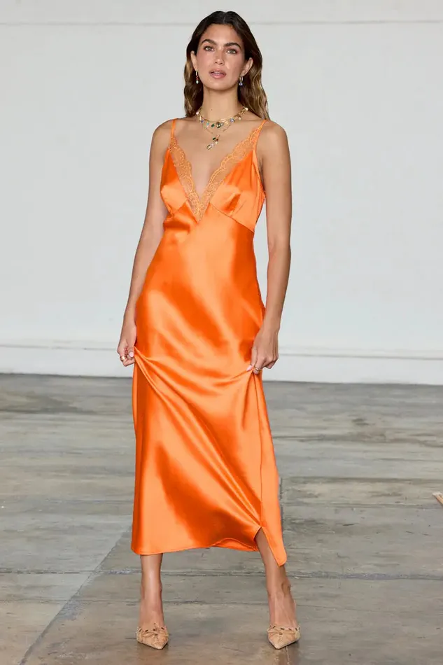 Never Fully Dressed Petite Orange Lily Dress Petite 8211 Women