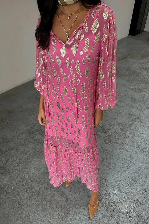 Never Fully Dressed Petite Pink Jacquard Harmony Dress Petite 8211 Women