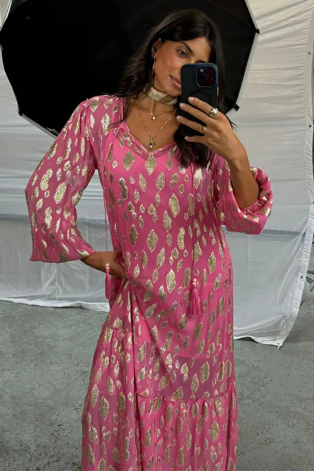 Never Fully Dressed Petite Pink Jacquard Harmony Dress Petite 8211 Women