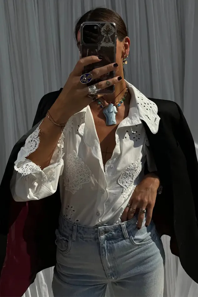 Never Fully Dressed Shirts White Sicily Shirt 8211 Women