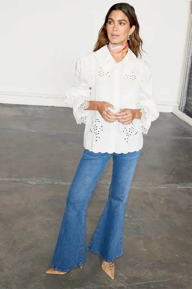 Never Fully Dressed Shirts White Sicily Shirt 8211 Women