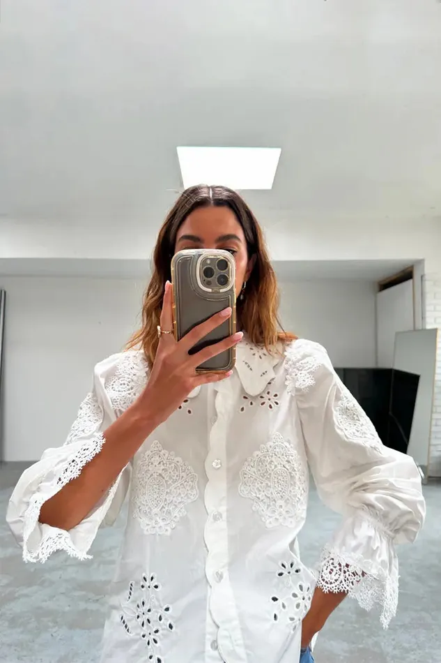 Never Fully Dressed Shirts White Sicily Shirt 8211 Women