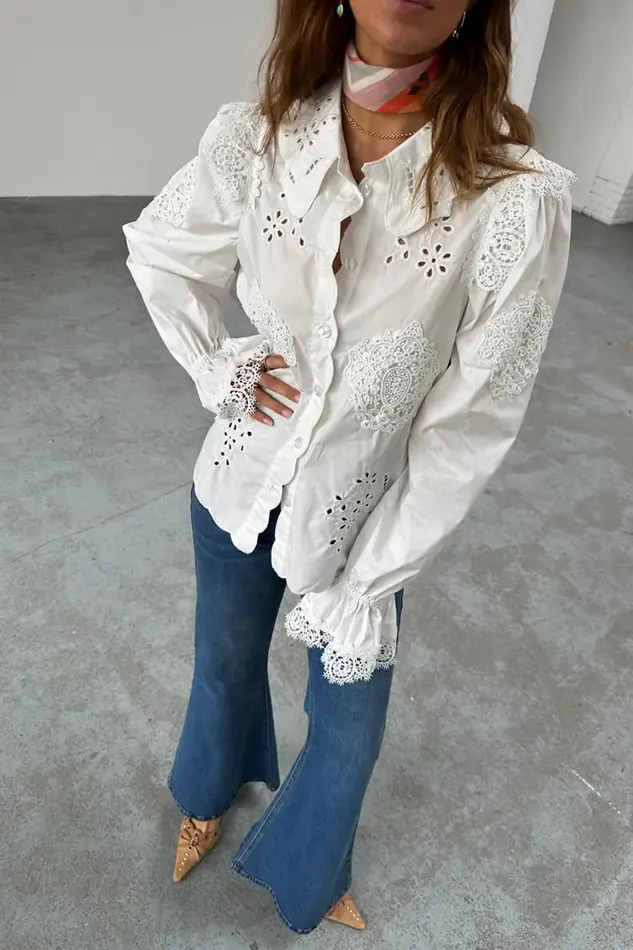 Never Fully Dressed Shirts White Sicily Shirt 8211 Women