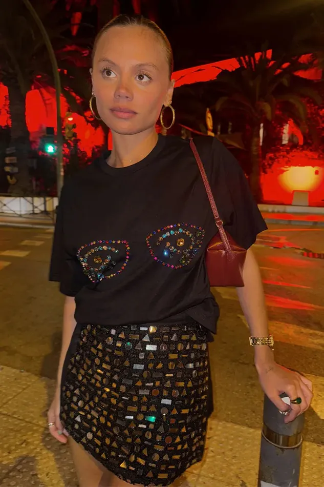 Never Fully Dressed Skirts Black Beaded Mirror Skirt 8211 Women