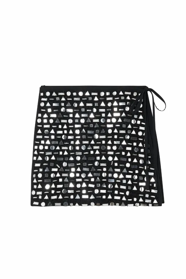 Never Fully Dressed Skirts Black Beaded Mirror Skirt 8211 Women