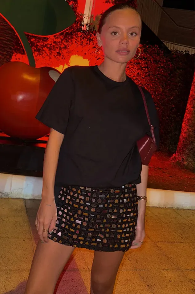 Never Fully Dressed Skirts Black Beaded Mirror Skirt 8211 Women