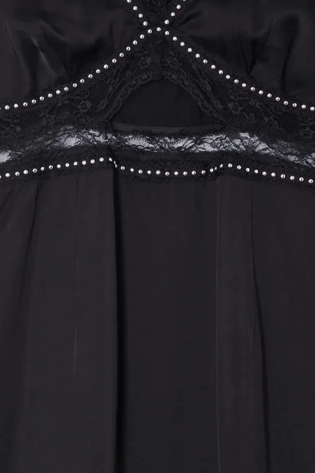 Never Fully Dressed Summer Somewhere Black Mimi Dress With Stud Trim 8211 Women