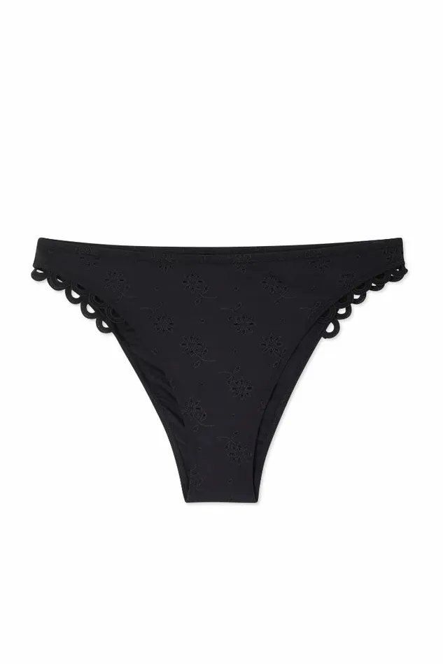 Never Fully Dressed Swim Broderie Black Bikini Brief 8211 Women