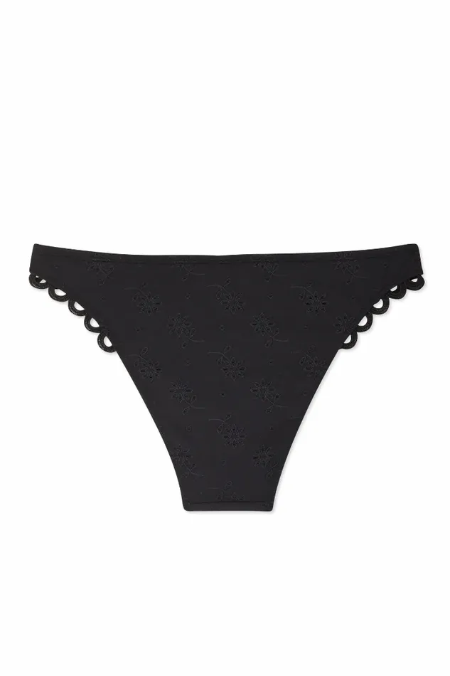 Never Fully Dressed Swim Broderie Black Bikini Brief 8211 Women