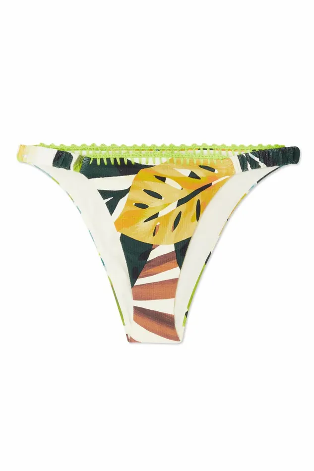 Never Fully Dressed Swim Palm Leaf Bikini Bottom 8211 Women