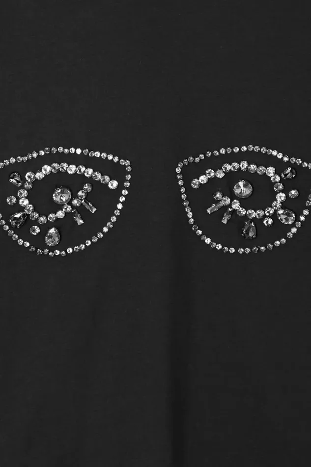Never Fully Dressed Tops and TShirts Black Jewel Bust T Shirt 8211 Women