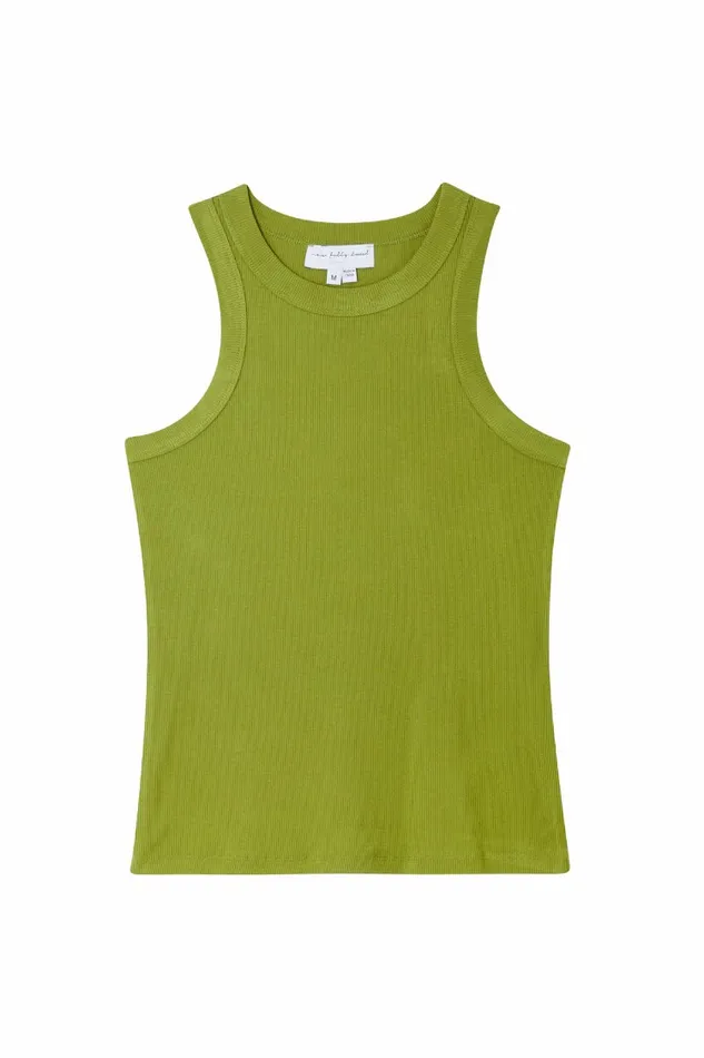 Never Fully Dressed Tops and TShirts Olive Rib Tank Top 8211 Women