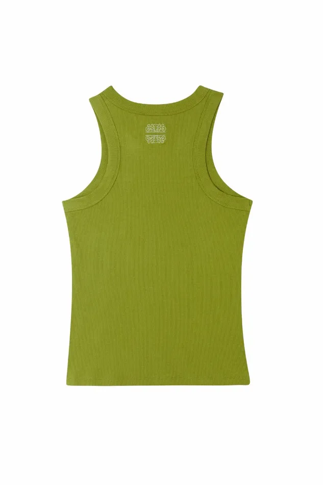 Never Fully Dressed Tops and TShirts Olive Rib Tank Top 8211 Women