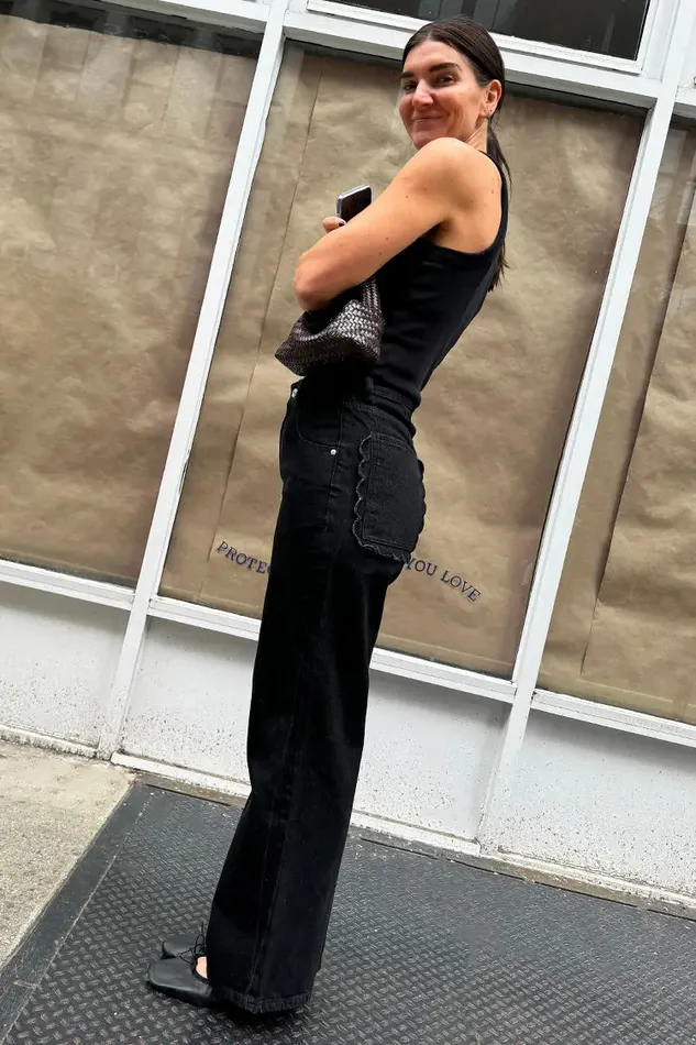 Never Fully Dressed Trousers and Shorts Black Scallop Detail Jeans 8211 Women