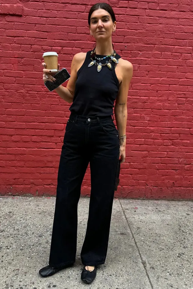 Never Fully Dressed Trousers and Shorts Black Scallop Detail Jeans 8211 Women