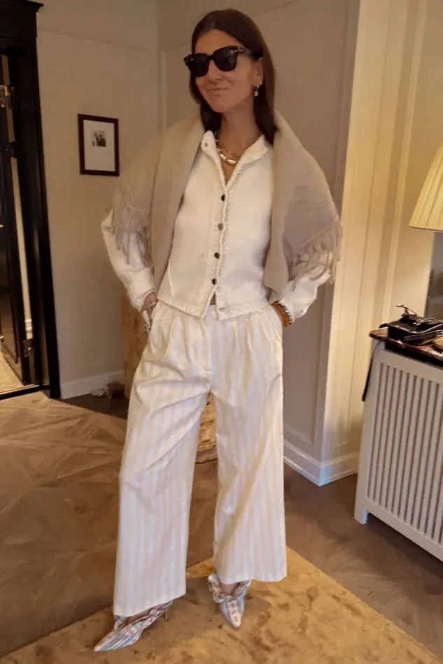 Never Fully Dressed Trousers and Shorts Butter Yellow Stripe Suki Trousers 8211 Women