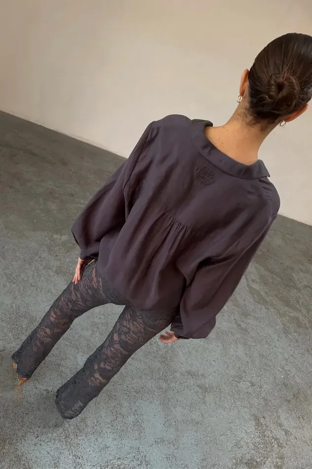 Never Fully Dressed Trousers and Shorts Charcoal Lace Diva Trousers 8211 Women