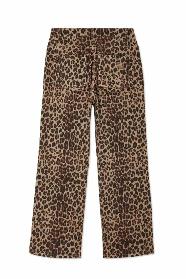 Never Fully Dressed Trousers and Shorts Leopard Lucia Scallop Detail Jeans 8211 Women
