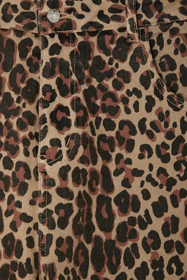 Never Fully Dressed Trousers and Shorts Leopard Lucia Scallop Detail Jeans 8211 Women