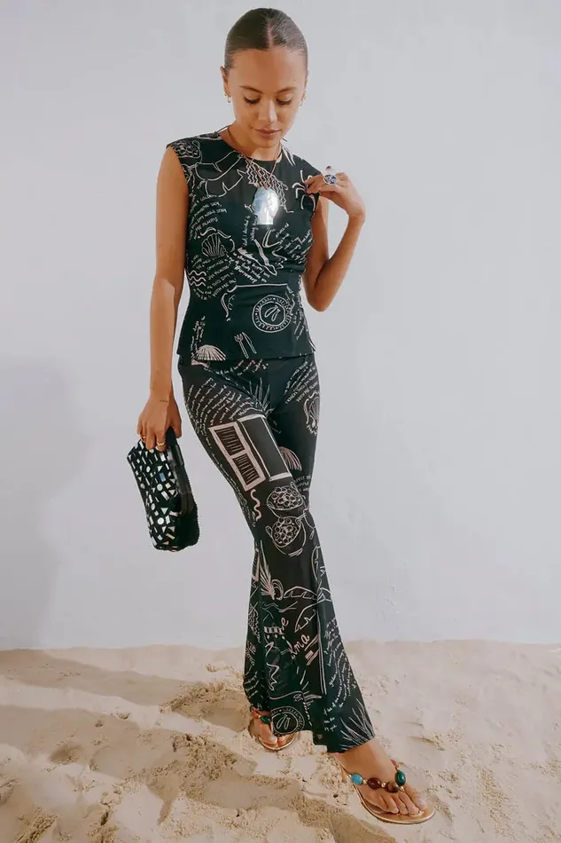 Never Fully Dressed Trousers and Shorts Mono Palma Mesh Trousers 8211 Women