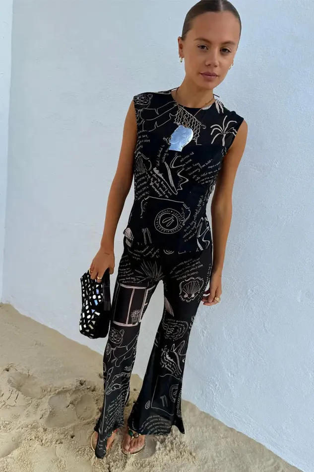Never Fully Dressed Trousers and Shorts Mono Palma Mesh Trousers 8211 Women