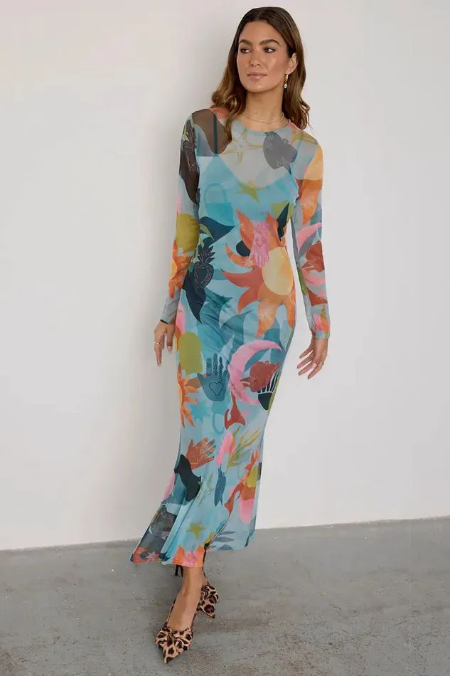 Never Fully Dressed Wedding Guest Balearic Mesh Dress 8211 Women
