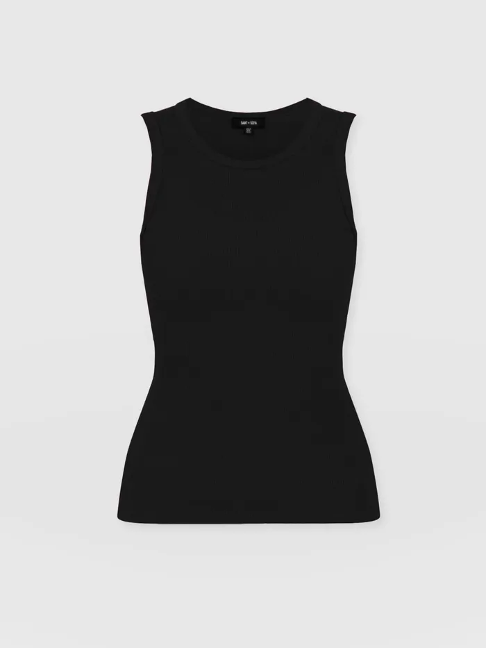 Nova Racer Vest 8211 Black Black Women Saint And Sofia TShirts and Tanks