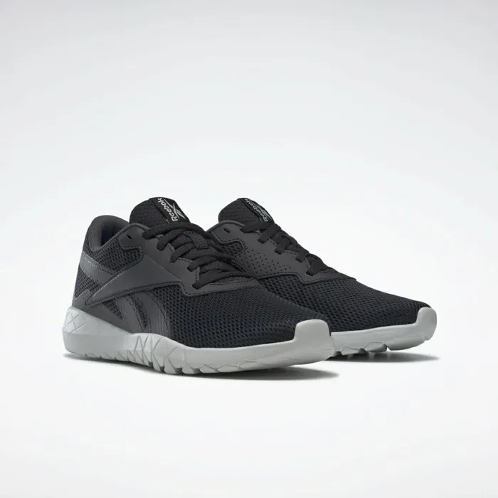 Nursing Shoes Womens Reebok Flexagon Energy 3 Training Shoes Core Black True Grey 8 Pure Grey 2