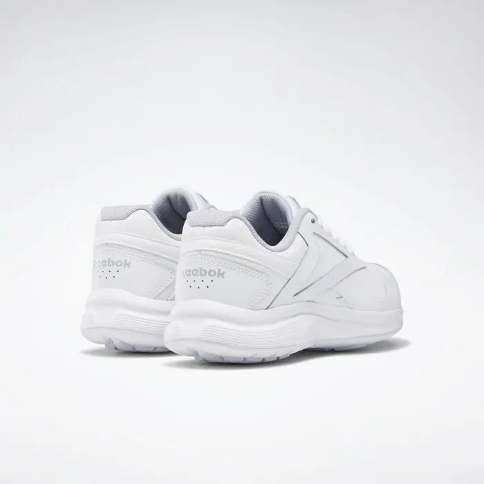 Nursing Shoes Womens Reebok Walk Ultra 7 DMX MAX Wide Shoes White Cold Grey 2 Collegiate Royal