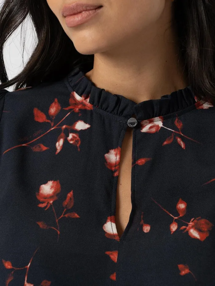 Olivia Blouse 8211 Dark Roses Dark Roses Women Saint And Sofia Blouses and Shirts