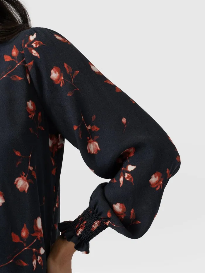 Olivia Blouse 8211 Dark Roses Dark Roses Women Saint And Sofia Blouses and Shirts