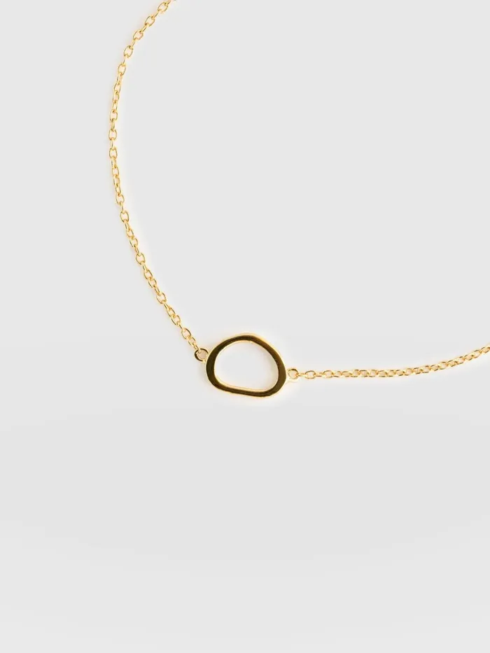 Organic Open Oval Bracelet 8211 Gold Gold Women Saint And Sofia Bracelets
