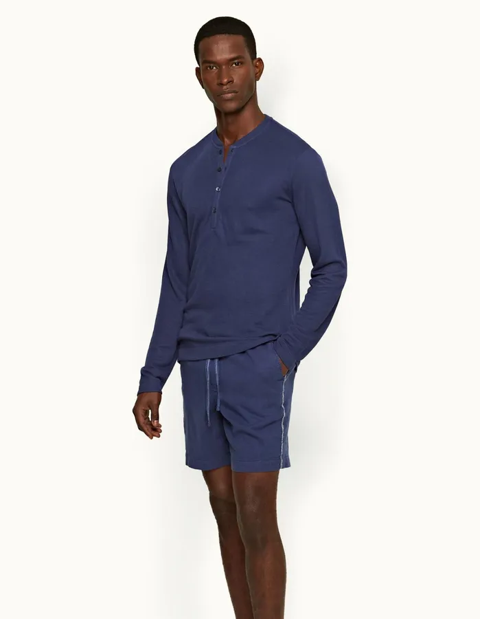 Orlebar Brown Day Shorts Men Ambrose Lagoon Blue