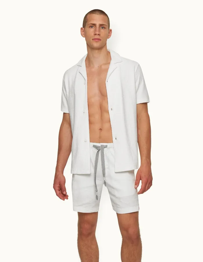 Orlebar Brown Day Shorts Men Ambrose Washed Buttercup