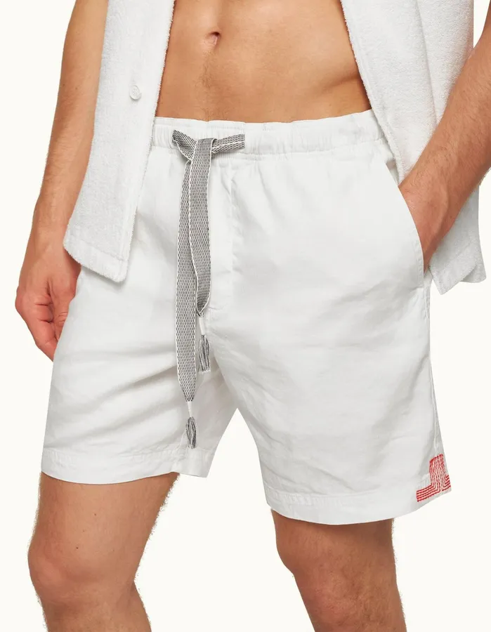 Orlebar Brown Day Shorts Men Ambrose Washed Buttercup