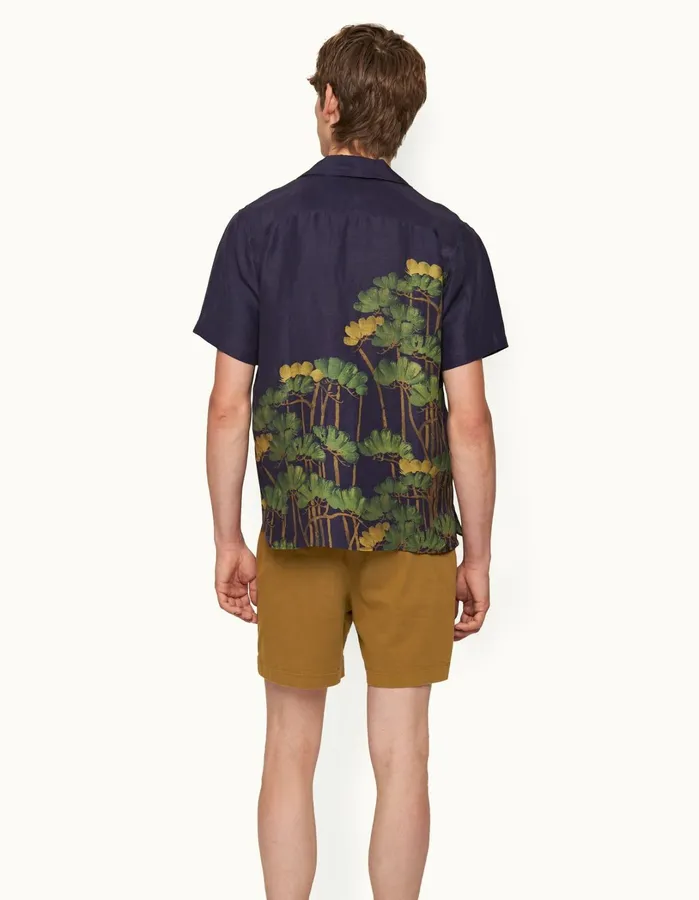Orlebar Brown Day Shorts Men Bulldog StretchCotton Golden Khaki