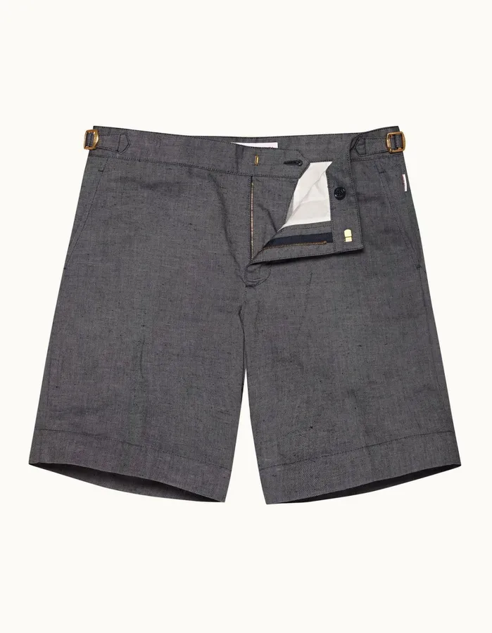 Orlebar Brown Day Shorts Men Harrop Linen Navy