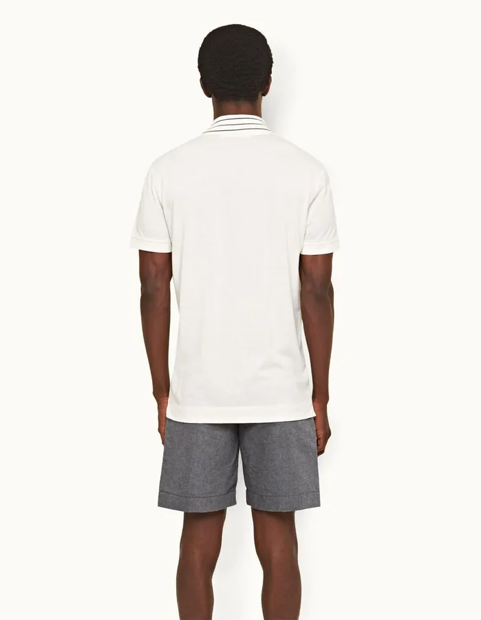 Orlebar Brown Day Shorts Men Harrop Linen Navy