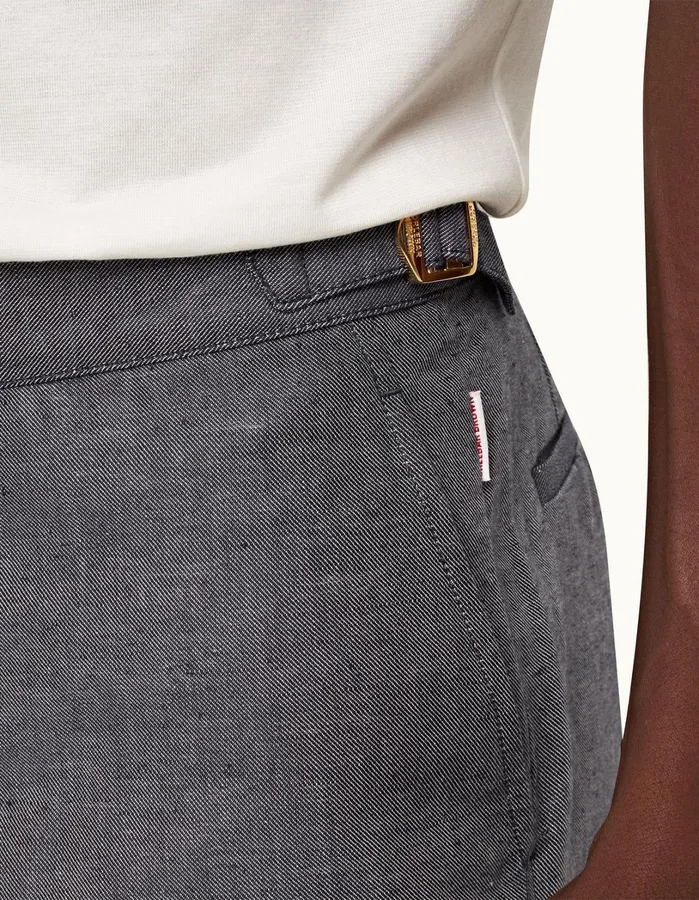 Orlebar Brown Day Shorts Men Harrop Linen Navy