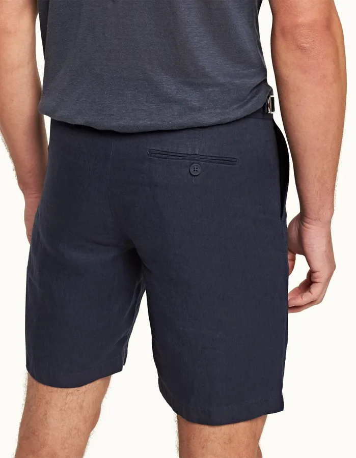 Orlebar Brown Day Shorts Men Norwich Linen Navy