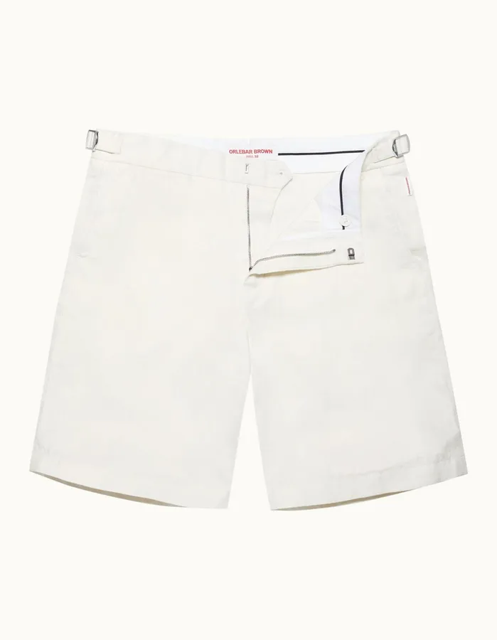 Orlebar Brown Day Shorts Men Norwich Linen White