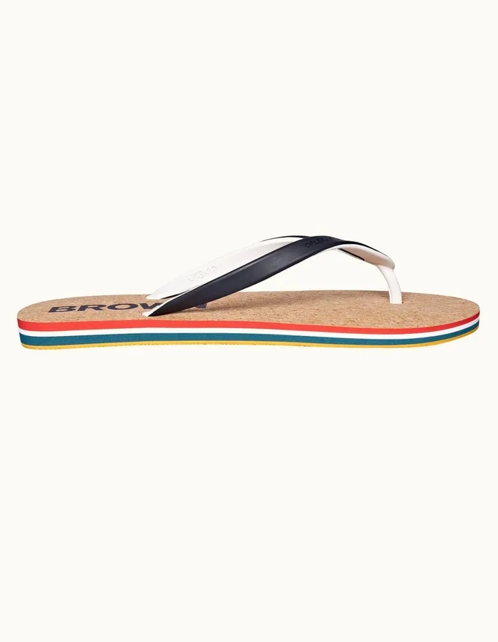 Orlebar Brown Footwear Men Haston Cork Navyorange