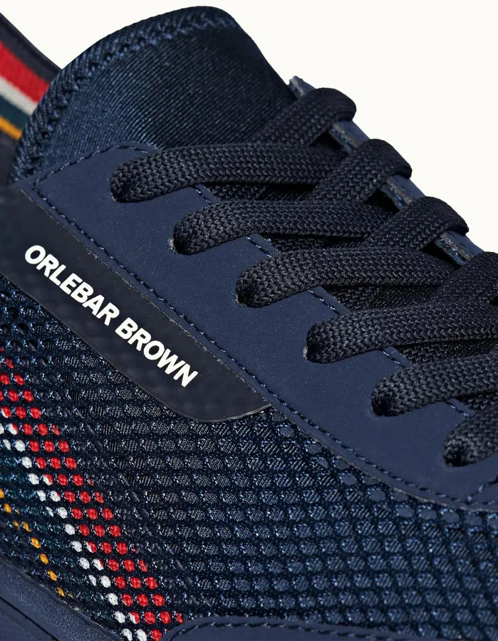 Orlebar Brown Footwear Men Larson Stripe Navyorange