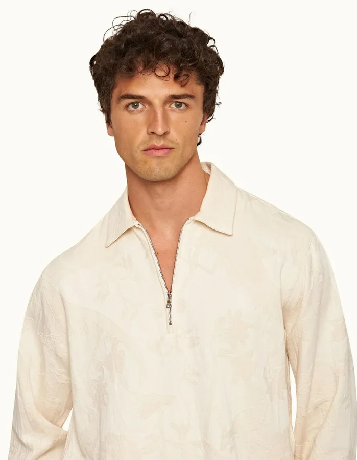Orlebar Brown Jackets and Outerwear Men Oglio White Sand